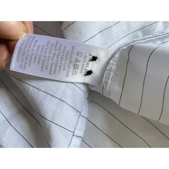 Everlane White Button Down Shirt with Dress Collar - Picture 6 of 6